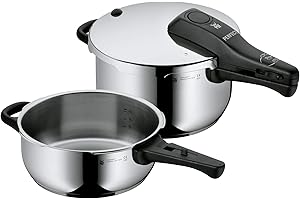 WMF Perfect Set di 2 pentole a Pressione ed 1 Coperchio, 22 cm