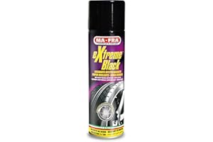 Mafra, Extreme Black, Noir Pneus Spray Ultra-Brillant, avec Effet Humide, Prévient les Craquelures, Résiste à la Pluie et au Lavages Fréquents, Format 500ml