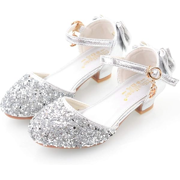 Scarpe Da Principessa Per Bambine | Con Fiocco E Tacco | Per Feste E Matrimoni | PU Decorato - Foto 2