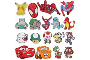 SIPHUS Toppa da cucire per bambini, 18 pezzi, toppa per abbigliamento, termoadesiva, termoadesiva, per giacche jeans, borse