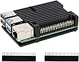 Raspberry Pi 4 modello B Dissipatore di Calore Caso/Caso In Lega di Alluminio di Raffreddamento Passivo con doppia ventola di raffreddamento per Raspberry Pi 4B Solo