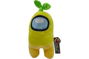 ARTSTAR Peluche Among Us - Jaune Avec Plante - Qualité Super Soft