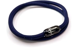 KAROO EARTH JEWELLERY Rope Bracelet | Unisex Braided Paracord Nautical Double Wrap Bracelet with strong Magnetic Clasp | Waterproof surfer bracelet
