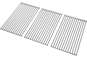 WELL GRILL 41,5 x 23,5 cm Grillrost Edelstahl für Burnhard Big Fred Serie, Taino, Chicago 4, Tepro und die meisten Gasgrill, Ø7 mm Massiver Rund BBQ Grill Rost Ersatzteile, 70,5 x 41,5 cm