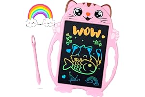 CHEERFUN Jouet Enfant Tablette d'écriture LCD - Cadeau Fille 3 4 5 6 Ans Tablette Dessin Enfant Jouet Fille Tablette Graphique Enfant Coloré 8.5 Pouces Cadeau Anniversaire Fille Ardoise Magique Jeux Educatif
