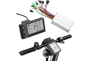 HuuppHip E-Bike Controller with Rainproof LCD Display,24V/36V/48V 350W Brushless Motor Controller Kit for Electric Bicycles & Scooters,Bicycles with Adjustable Speed
