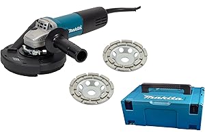 TRONGAARD Betonschleifer-Set/Sanierungsset/Sanierungsfräse/Putzfräse/Winkelschleifer Set 125mm