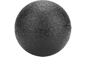 SHANRYA Balle de massage de yoga, rouleau en mousse de yoga, balle de mousse souple en mousse haute densité à stabilité confortable, libération du stress Gym pour le yoga à(le noir, Balle simple de 10CM)