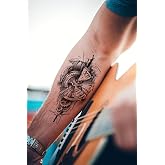 BearPear 3D Watch Tattoo with Real Tattoo Look, Tattoo, Men's Temporary Tattoo, Arm Tattoo, Shoulder Tattoo