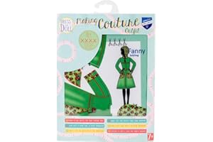 Vervaco Kit de création de tenue de couture, Assortie, Convient à toute poupée de mode de 29 cm