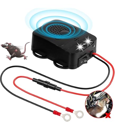 Outdoor 12V Ultrasonic Car Mice Repellent With Flash,Anti-Martor