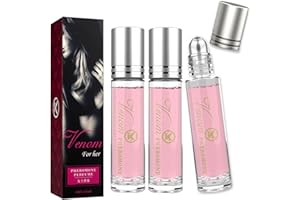 WAKASENA 3pcs Pheromone Perfume for Women,Venom Pheromone Perfume Infused Essential Oil,10ml Natural Fragrances Concentrate Body Perfume Oil for Women