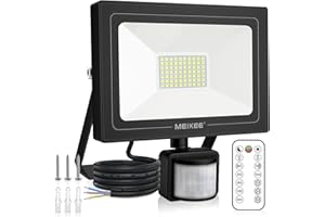 MEIKEE Security Lights with Motion Sensor 60W PIR Light Super Bright 5200 Lumen LED Sensor Flood Lights Outdoor IP66 Waterproof Daylight White Wall Light Perfect for Garage Garden Forecourt Hallway