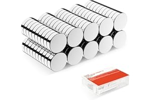 ‎GOFFII Neodym Magnete 100 Stück, 8x2mm Mini Magnet, Kleine Extra Stark Magnete für Magnettafel, Kühlschrank, Whiteboard, Foto, Poster, Zuhause und im Büro…