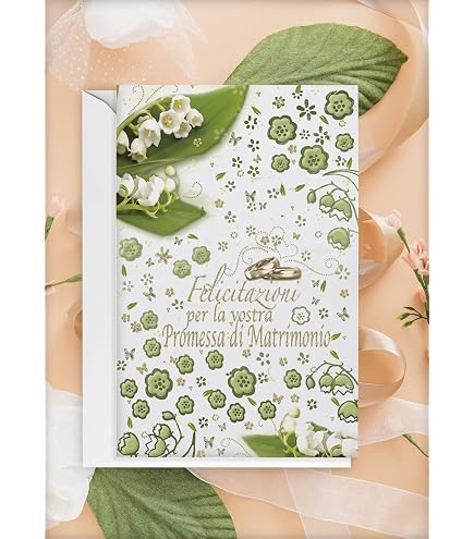 Edition Seidel Biglietto D'Auguri Quadrato Per Matrimonio - Design Premium 14,5x14,5 Cm, Con Busta Coordinata. Stampato In Germania, Qualità Offset, Senza Testo Interno. Per Sposi E Invitati.