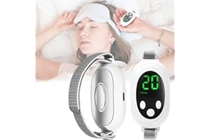 XUBX Sleep Aids for Adults Calm Carry, Portable USB Charging Microcurrent Instrument, Chill Pill Device Microcurrent Sleep Aids for Insomnia, with Comfortable Adjustable Strap for Anxiety Relief