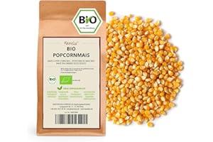 Kamelur 2kg mais popcorn BIO senza additivi - mais soffiato BIO per popcorn fatti in casa - mais popcorn BIO in confezione biodegradabile