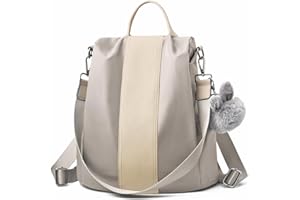 CHARMORE Plecak damski, wodoszczelny, nylonowy, antykradzieżowy, plecak dzienny, torba na ramię