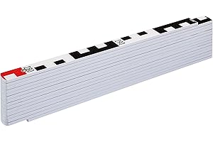 STABILA Holz-Gliedermaßstab Type 1407 GEO, 3 m, weiß, metrische Skala/Geo-Skalierung