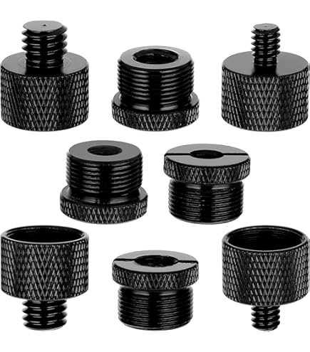 Adattatori Filettati Per Microfono - 5 Pezzi, Rame, Maschio 3/8 A Femmina 5/8 Pollici - Foto 13