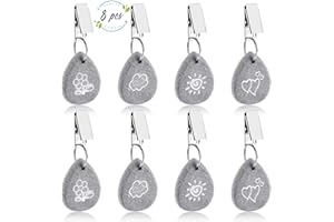Towviy 8 PCS Pesi per tovaglie, Tovaglia in Marmo da Esterno Clip Pesi Tovaglia in Marmo Clip in Metallo Tovaglia Ciondolo, per Casa Feste Nozze Campeggio