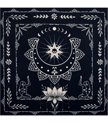 26 'Autel Tarot Nappe Cartes Divination Sac Wicca Carré Antidérapant
