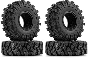 INJORA 1.0 RC däck -S5 Crawler Mud Ground Däck för SCX24 Bronco Gladiator C10 JLU Deadbolt B17 Axial 1/24 1/18 TRX4M Crawler