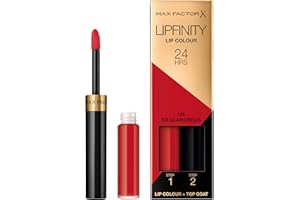 Max Factor, Lipfinity Lip Colour, Rossetto Lunga Durata E Gloss Idratante Con Applicazione Bifase, Nuance 125 So Glamorous, 2.3 Ml E 1.9 G