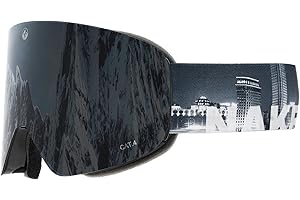 NAKED Optics The TROOP EVO Skibrille Männer, Ski Brille Frauen, Snowboardbrille, Skibrille mit optionalen Wechselgläsern für schlechtes Wetter, Schneebrille, Skiing Goggles