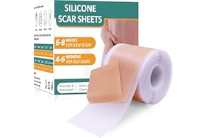 EOPUOZS Patchs en Silicone Pour Cicatrices, 1,5 m de Long, Réutilisables, Imperméables, Rouleau Professionnel Pour Améliorer I'apparence des Cicatrices