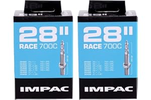 Impac 2pk Cycle Tubes 28" RACE - Presta Valve - 700x20-28c / 28x ¾-⅞ / 28x0.90-1.10 / 27x1.00/622 20-28/630 22-25
