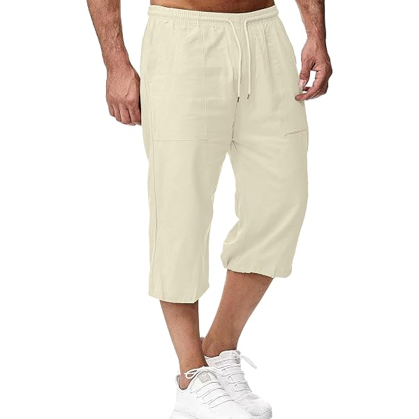 Ben Creek Pantaloni Cargo Capri Uomo 3/4 - Trasformabili In Corti Con Zip, Cotone E Poliestere - 2