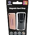 Soloffer Magnetic Hand Strap - Holds Device with Fingers Extreme Thin for Most Mobile/Tablet Devices Compatible Magnet Phone Car Holder (Black)