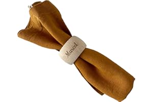 Rond de serviette en bois personnalisé pour une table raffinée | Cadeau Fête des Pères, des mères | Mariage, Anniversaire