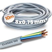 Câble Commande Lapp Ölflex 12x0.75mm² - 12 Fils PVC Gris - Résistant à L'Huile - 10m