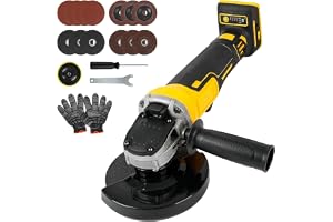 Trådlös vinkelslip för Dewalt 18 V/20 V-batteri, 8 000 varv/min borstlöst slipverktyg med 125 mm slipblad för skärning, slipn