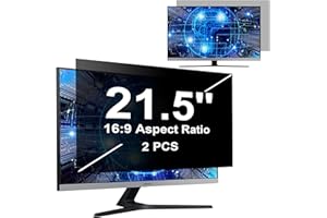 ‎MAMOL 2 Stück 21.5 Zoll Sichtschutz für Computer Monitor Blickschutzfilter 16:9, Anti-Blaulichtfilter Blendschutz Abnehmbarer Displayschutz Blickschutzfolie Kompatibel mit Lenovo/HP/Dell/Acer/Samsung/Asus