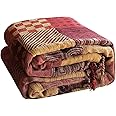 VANJOROY Bohemian Large Patchwork Sofa Bed Throw Blanket with Tassels For 2 3 Seater Settees,100% Chenille Soft Multi-function Throw for Couch Bedspreads Rug and Bed (150×190CM(60×75In))