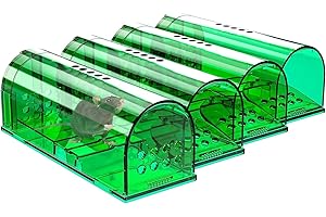 GOUSHY 4 Pack Professional Mouse Trap,Humane Mouse Traps for Indoors &Outdoors,Rodent Trap High Sensitive No Kill,Pet Safe Mice Catcher