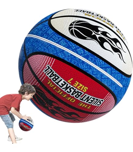 Ballon De Basket En Mousse Silencieux - Taille 5 Et 7 - Pour Intérieur, Entraînement - Réduit Le Bruit