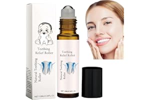 CHUNBIN Teething Roller,Teething Essential Oil Roller,Teething Relief Roller,Teething Roller Natural Pa/in Relief,Teething Oil for Daily Use,Reduce Teething Discomfort,Te/ething Oil Roller,Gentle and Portable