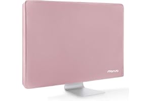 MOSISO Coperchio in Poliestere Antiurto Monitor 22/23/24/25 Pollici,Schermo LCD Anti-Statico/LED/Protettiva Custodia Compatibile con iMac/PC/Desktop Computer/TV 22-25 Pollici,Rosa