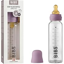 BIBS Biberón Vidrio 225ml Pack X2 - Tetina Natural Anticólicos ¡Como El Pecho!