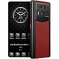 VERTU META 2 Calfskin 5G AI Phone, Unlocked Android Web 3.0 Smartphone, 3 Systems, 50MP Camera, 120Hz 1.5K 1260×2800 AMOLED Display, Dual SIM, 65W Fast Charge (Raspberry Red, 512 GB)
