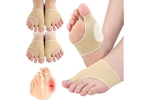 EASICUTI 2 Pairs Bunion Corrector Relief Sleeve, Gel Cushion Pads Big Toe Protector Socks Support for Hallux Valgus Bunion Protection Foot Pain Relief from Friction, Rubbing & Pressure, Men & Women