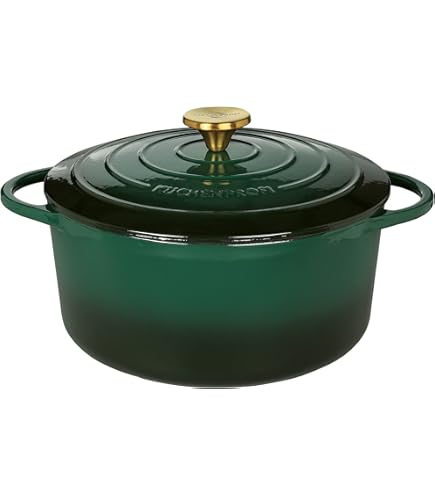 Küchenprofi Gietijzeren Braadpan Met Deksel 20 Cm - Geëmailleerd Voor Alle Warmtebronnen