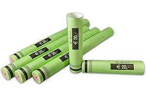 ‎EFFEKTIVO effektivo Euro Münzhülsen im Karton, für 50 Cent Münzen, Pack á 100 Stück