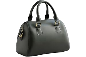 SUNLIGHT LEAVES Vintage Vegan Leather Boston Bag for Women