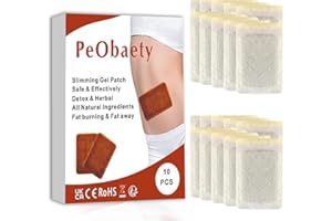 PEOBAETY Abnehmen Patches, Gewichtsverlust Gel Patch, 10 Stück Herbal Detox Slim Patch für Fettverbrennung Appetit Unterdrückung für Männer Frauen, alle natürlichen und Anti-Allergie, Slim schnell