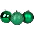 12pcs 3.15inch Green, Golden, And Silvery Antique-style Christmas Ball Decorations, Suitable For Christmas Tree Ornaments, Wedding Decorations, And Holiday Hanging Decorations Of Small Balls